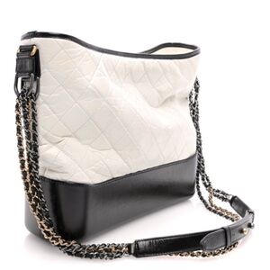 GABRIELLE CHANEL SHOPPER: Classic Black & White CalfSkin Leather : $3000